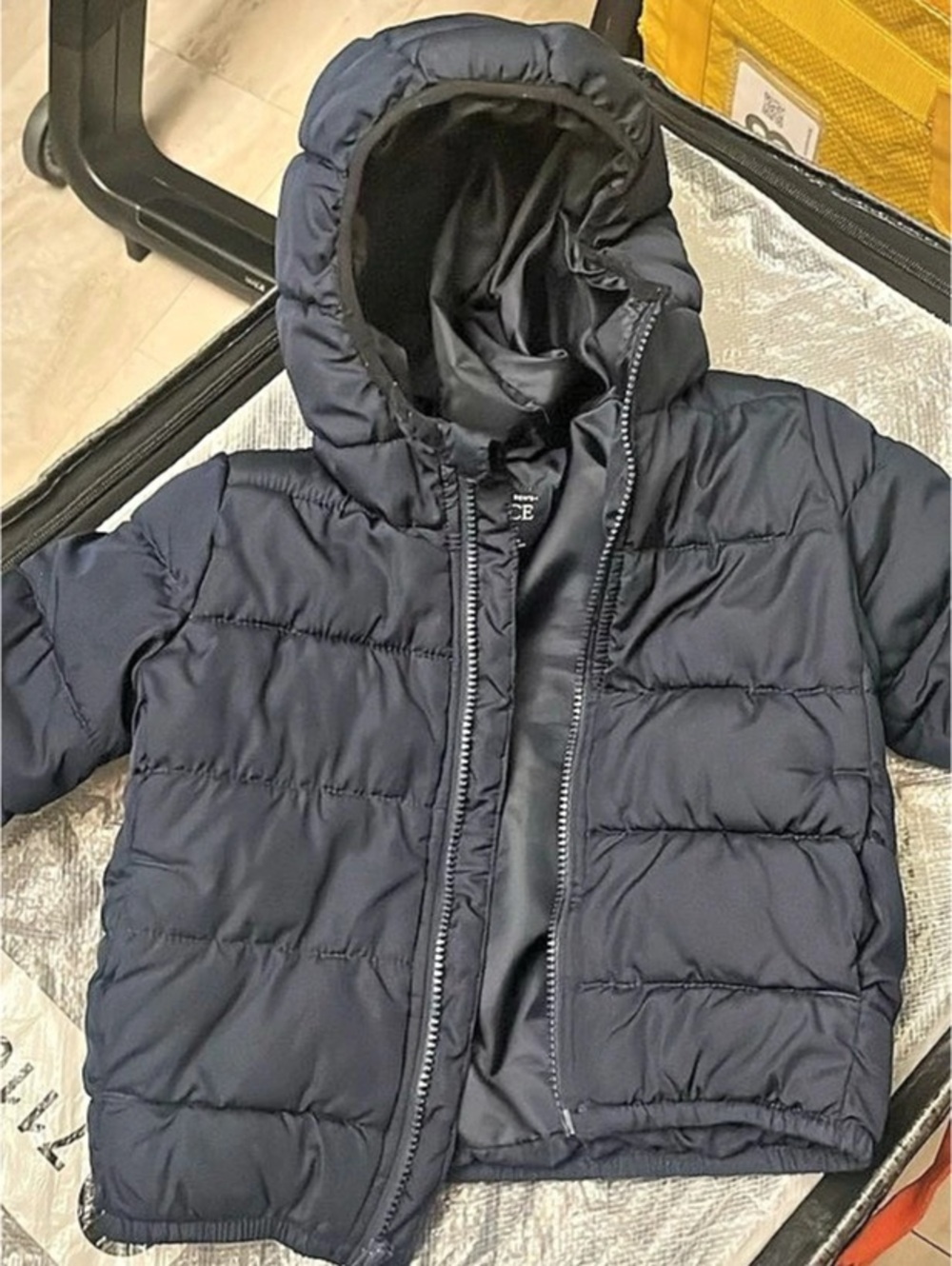 Boys 3T Blue Hooded Puffer Jacket